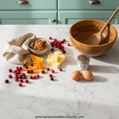 Cranberry Orange Muffins - cooking process