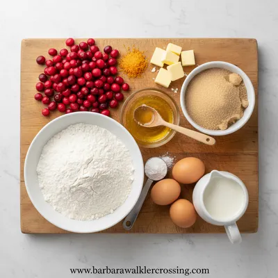 Cranberry Orange Muffins with Streusel Topping - cooking process