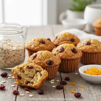 Cranberry Orange Oatmeal Muffins – Healthy Gluten‑Free