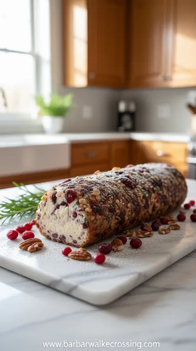 Cranberry Pecan Cheese Log
