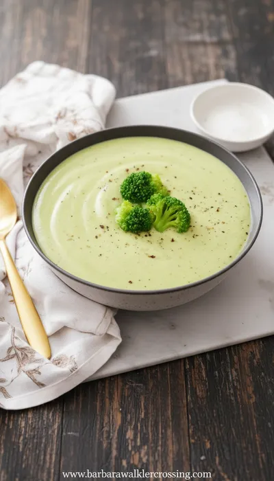 Cream Of Broccoli Soup Recipe - ready to serve