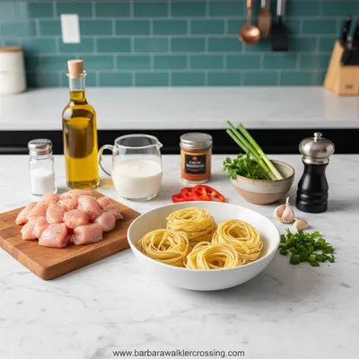 Creamy Cajun Chicken Pasta Recipe - cooking process