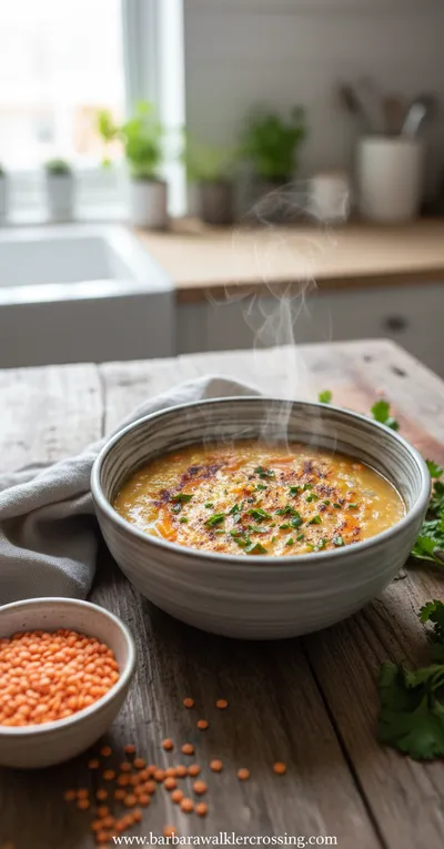Creamy Carrot Lentil Soup Recipe