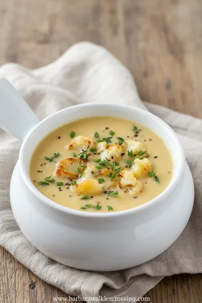 Creamy Cauliflower Soup Recipe - ready to serve