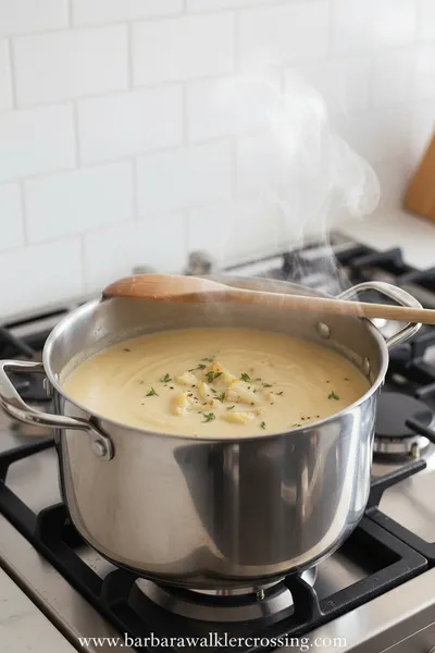 Creamy Cauliflower Soup Recipe - ingredients preparation