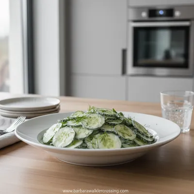 Creamy German Cucumber Salad