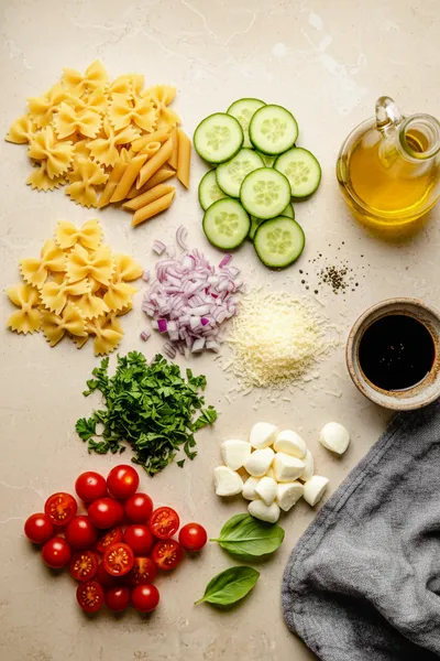 Creamy Italian Pasta Salad Recipe - cooking process