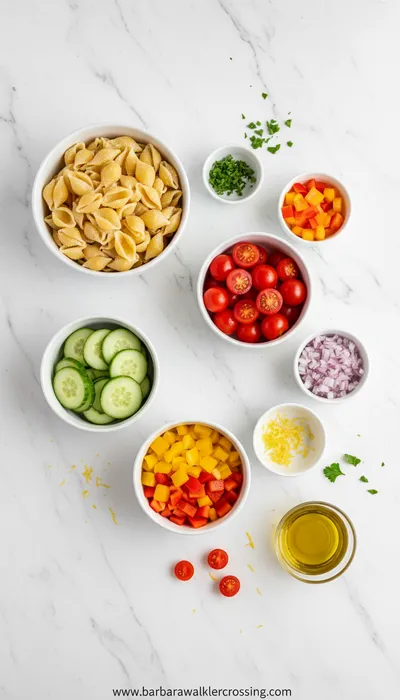 Creamy Pasta Salad – Perfect Summer Side - cooking process