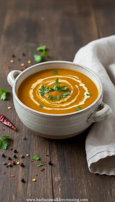 Creamy Roasted Vegetable Soup Recipe - ready to serve