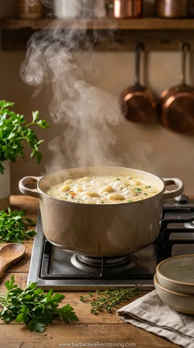 Delicious Creamy Soup Recipes: Rich & Comforting - cooking process