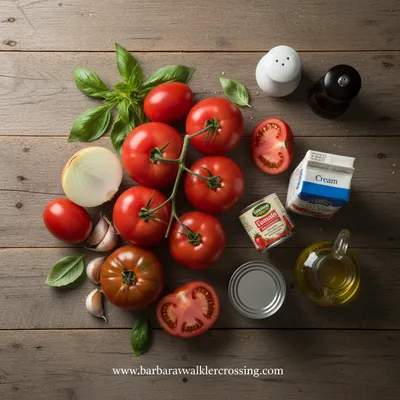 Creamy Tomato Soup Recipe - cooking process