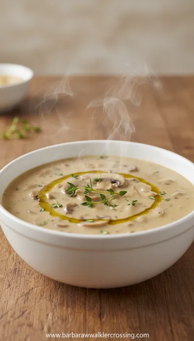 Creamy Vegan Mushroom Soup Recipe