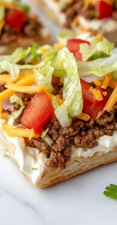 Crescent Roll Taco Pizza Recipe