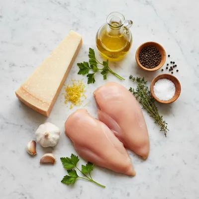 Crispy Parmesan Chicken with Garlic Sauce - cooking process