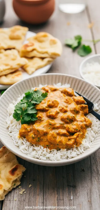 Crockpot Butter Chicken - ready to serve