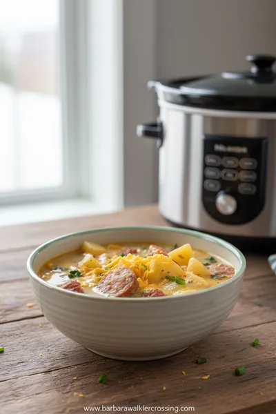 Crockpot Potato Soup with Sausage