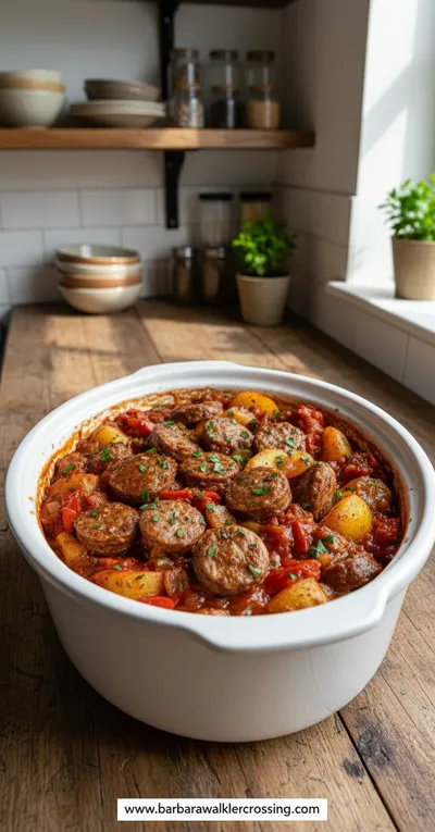 Crockpot Sausage Casserole: Easy Dinner Recipe