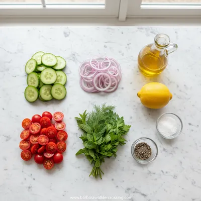 Cucumber and Tomato Salad Recipe - cooking process