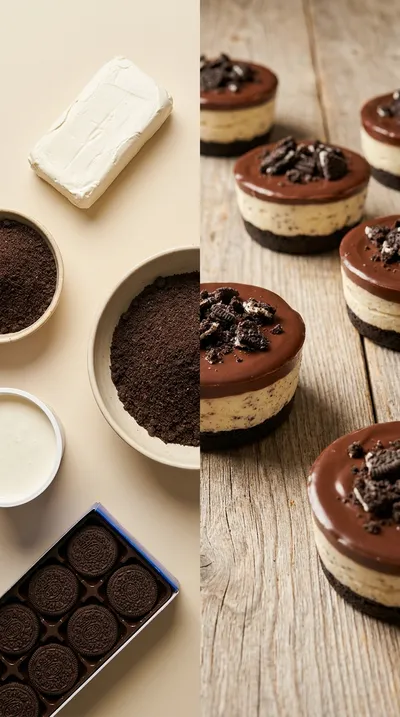 Oreo No-Bake Cheesecake Cups - ready to serve
