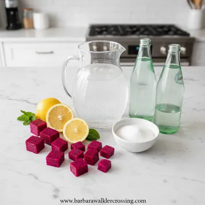 Dragonfruit Lemonade Recipe - cooking process