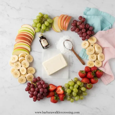 Easy Fruit Dip with Cream Cheese - cooking process