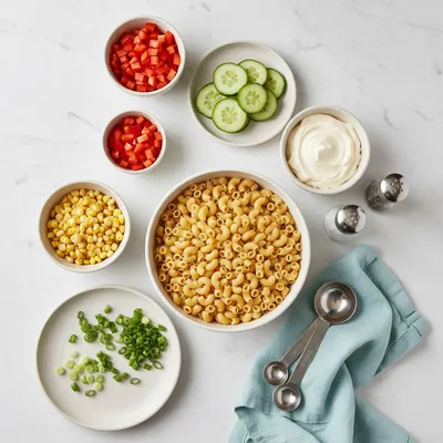 Easy Macaroni Salad Recipe - cooking process