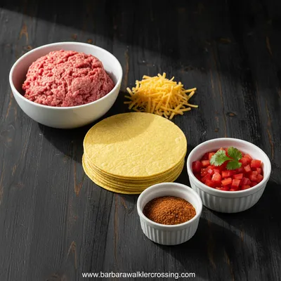 Easy Taco Cups: Perfect Super Bowl Appetizer - ingredients preparation