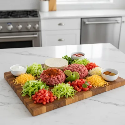 Easy Taco Cups - cooking process