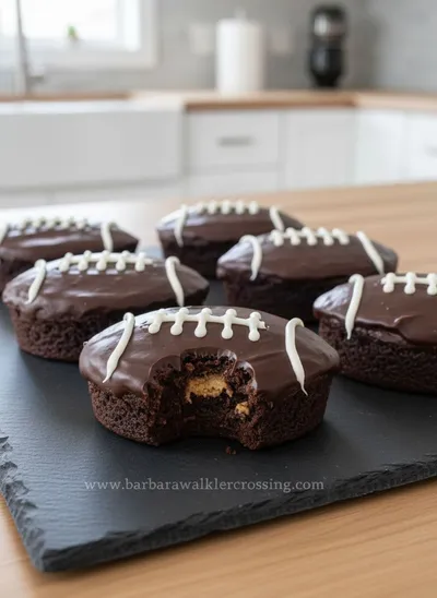 Fudgy Football Brownies Recipe for Game Day