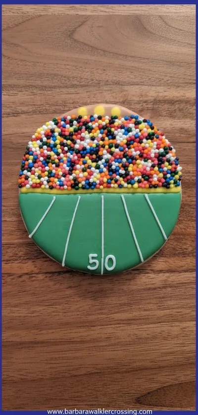 Football Stadium Sugar Cookies Recipe - cooking process