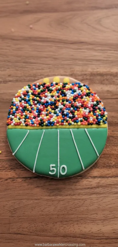 Football Stadium Sugar Cookies Recipe - ingredients preparation