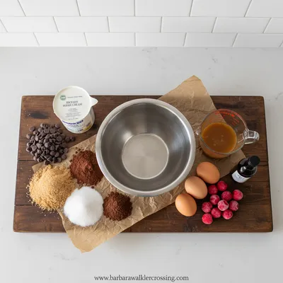 Frozen Brownie Ice Cream Cake - cooking process