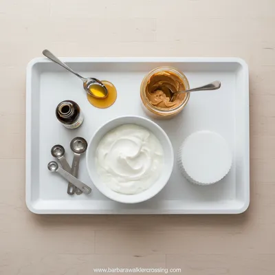 Frozen Greek Yogurt Peanut Butter Bites - cooking process