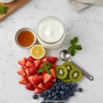 Fruit Dip Recipe with Fresh Fruit & Yogurt - cooking process