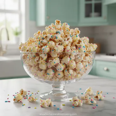 Funfetti Marshmallow Popcorn Treats