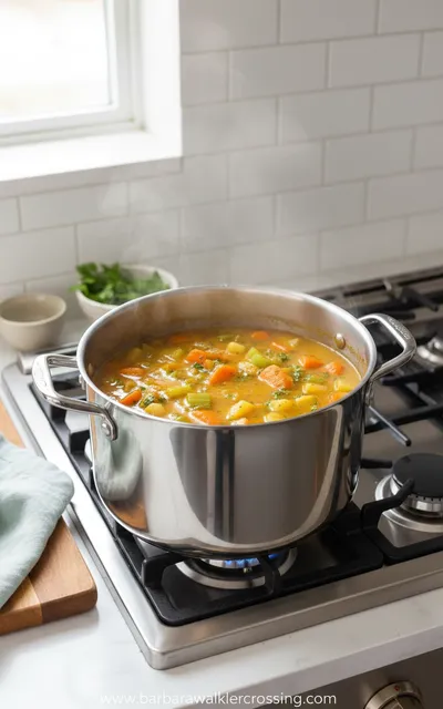 Garden Vegetable Soup - ingredients preparation