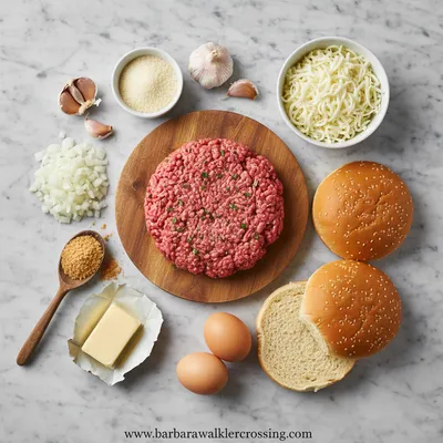 Garlic Parmesan Cheeseburger Bombs - cooking process