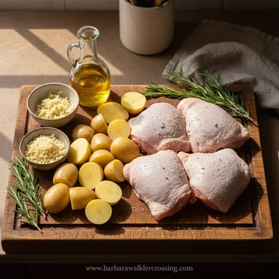 Garlic Parmesan Chicken and Potatoes Recipe - cooking process