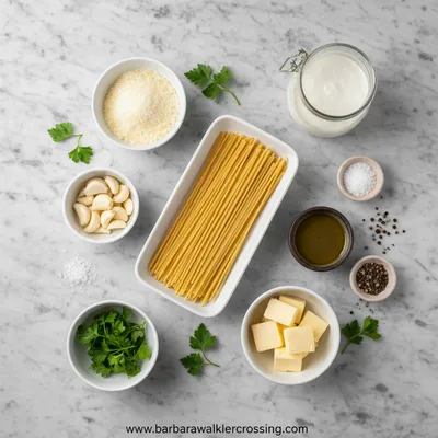 Garlic Parmesan Pasta - cooking process