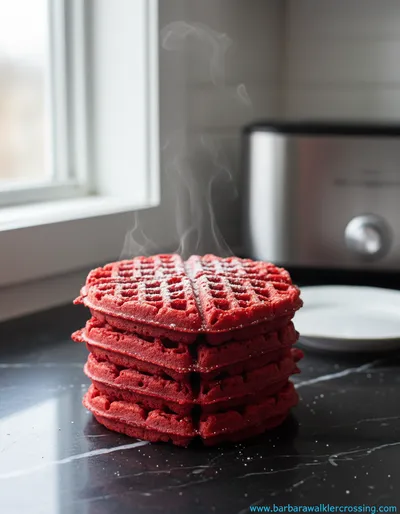 Gluten Free Red Velvet Waffles