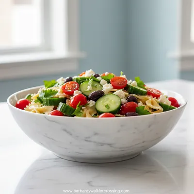 Greek Pasta Salad with Feta Cheese