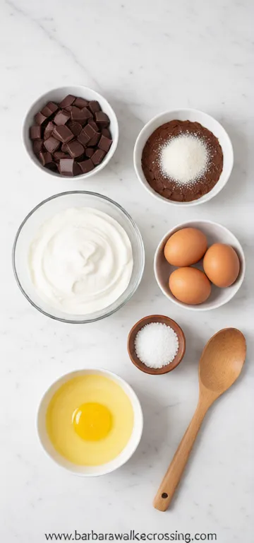 Greek Yogurt Brownies - cooking process