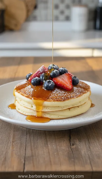 Healthy Fluffy Pancakes For Breakfast - ready to serve