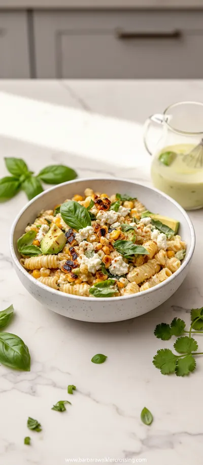 Healthy Street Corn Pasta Salad