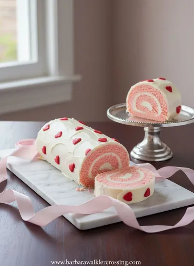 Hearts Roll Cake – Soft Sweet Roll Dessert