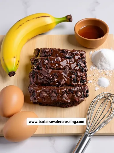 High Protein Chocolate Banana Bread - cooking process