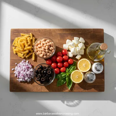 High-Protein Italian Pasta Salad - cooking process