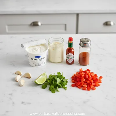 Hissy Fit Dip – Easy Spicy Creamy Dip - cooking process