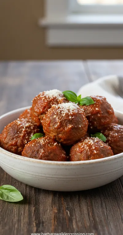 Homemade Italian Meatballs Recipe - ready to serve