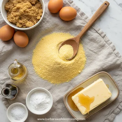 Easy Honey Cornbread Cookies - cooking process